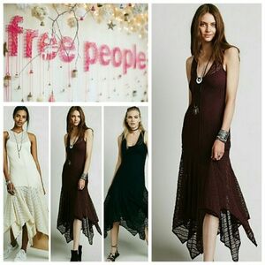 NWT Free People Intimately Lila Slip Sheer Lace Lace Dress